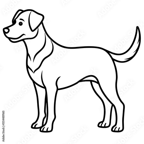 dogs line art vector