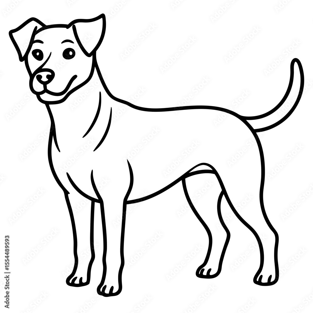dogs line art vector dogs line art vector