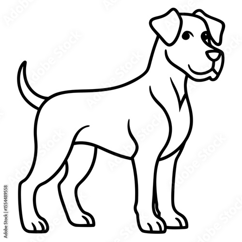 dogs line art vector