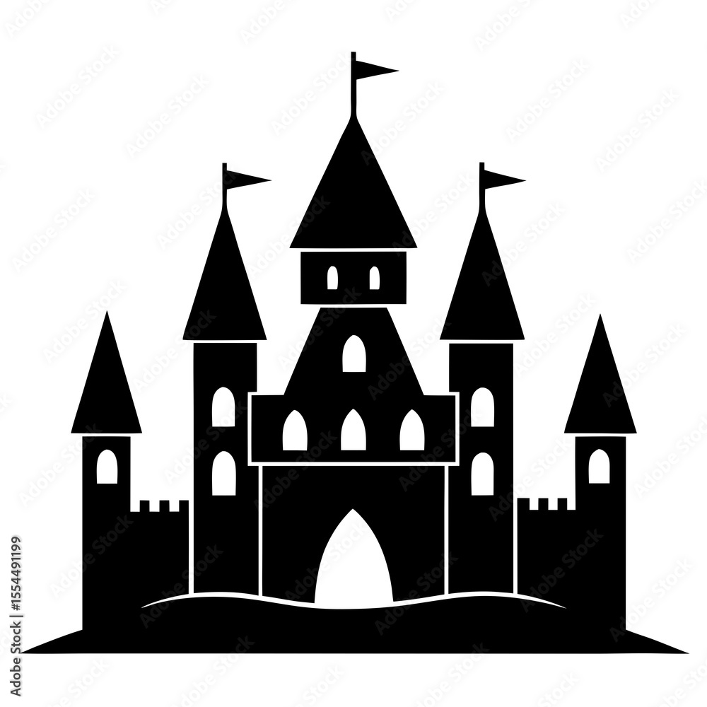 Obraz premium castle vector illustration
