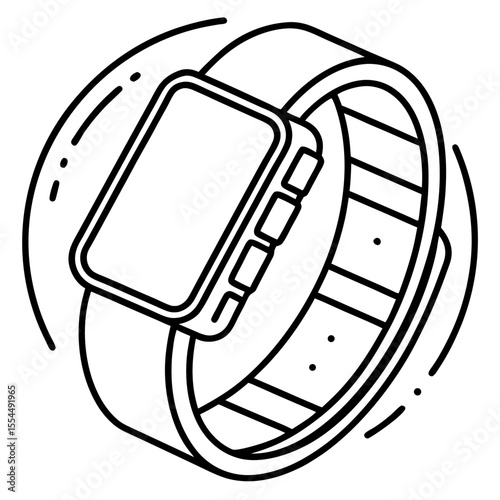 Fitness tracker vector