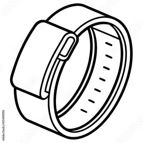 Fitness tracker vector