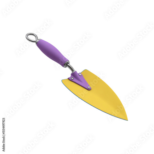The trowel has a two-color design