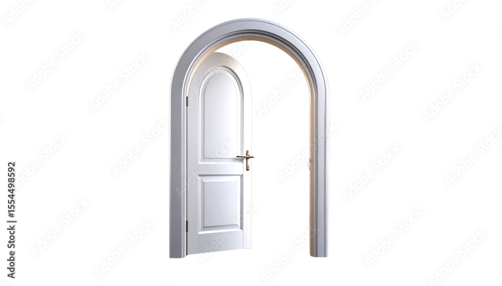 arc shaped door isolated on transparent background arc shaped door isolated on transparent background