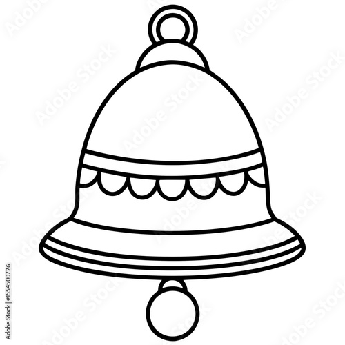 Jhumka line art vector