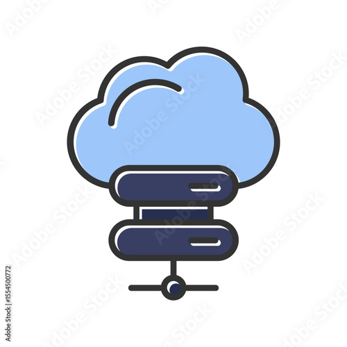 Cloud Storage Vector Icon