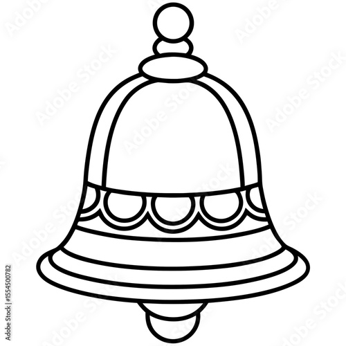 Jhumka line art vector