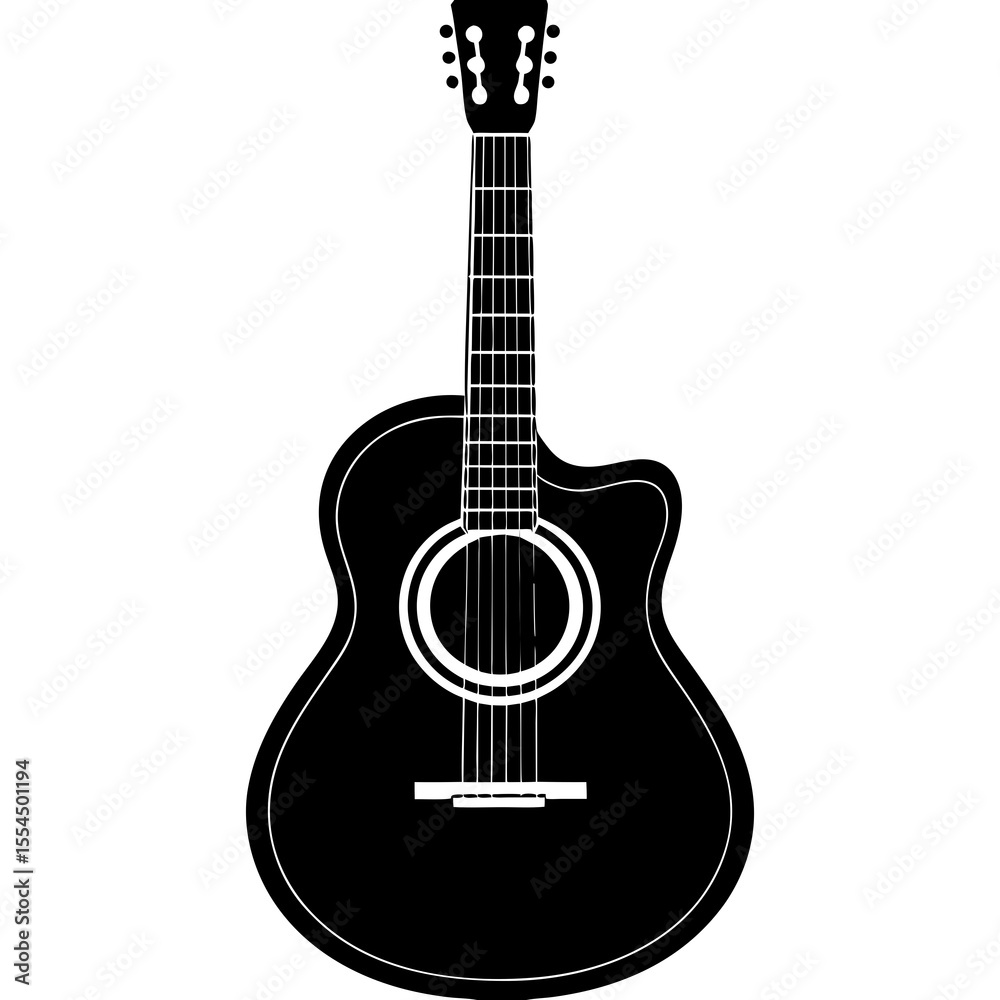 Obraz premium acoustic guitar vector