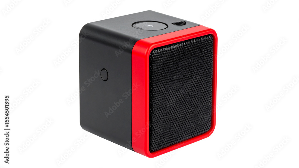 Obraz premium Black and red plastic case 3d illustration of an isolated business storage container