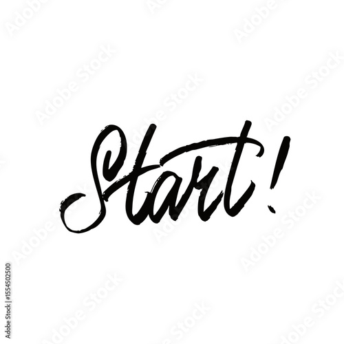 A Stylish Start Graphic with beautiful Calligraphy for artistic presentations and branding