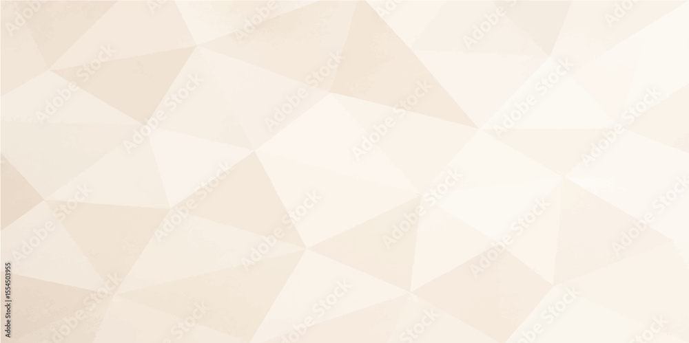 Fototapeta premium Beige geometric polygon low poly texture for modern backgrounds