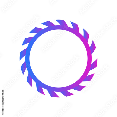 Colorful circle loader icon. Symbol of reload, refresh, loading, recycle and repeat. Interconnecting round arrow vector icon
