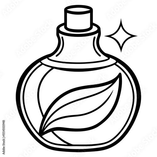 Lotion line art vector