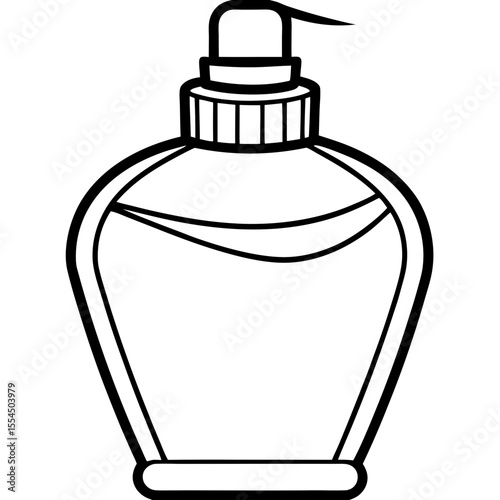Lotion line art vector
