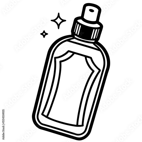 Lotion line art vector