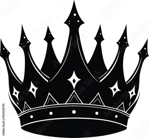 Silhouette of a Medieval Crown