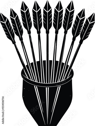Silhouette of a Quiver Full of Arrows