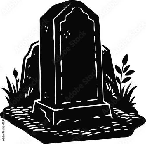 Silhouette of a Stone Tablet