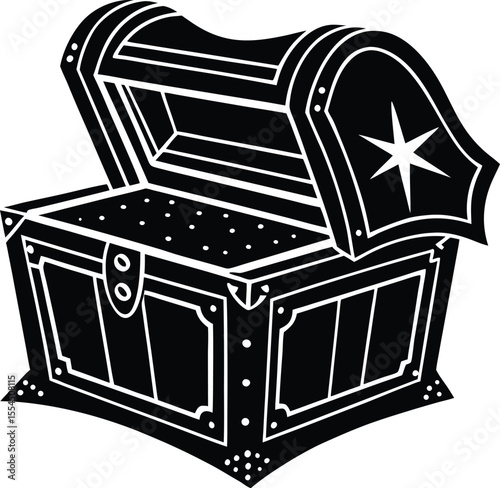 Silhouette of a Treasure Chest