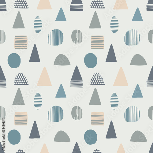 Subtle Nordic Geometric Repeat