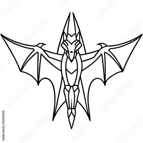 WZ-7 Soaring Dragon line art vector