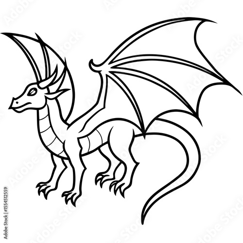 WZ-7 Soaring Dragon line art vector