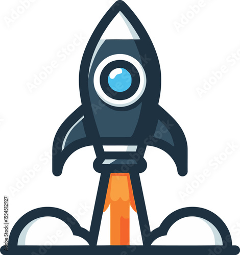 space rocket vector illustration