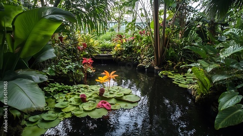 carnivorous pitcher plants in a humid tropical biome