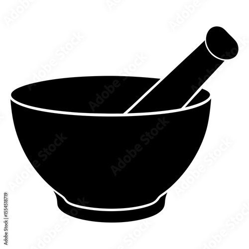 mortar with pestle
