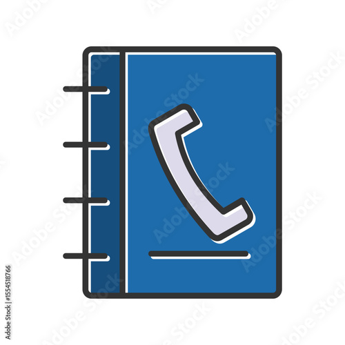 Phone Book Vector Icon