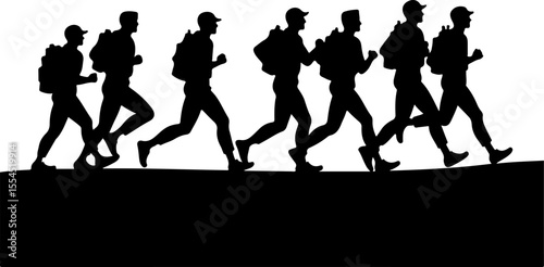 soldiers, military, army, advance, uphill, climb, 