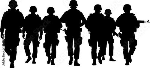 soldiers, military, army, advance, uphill, climb, 