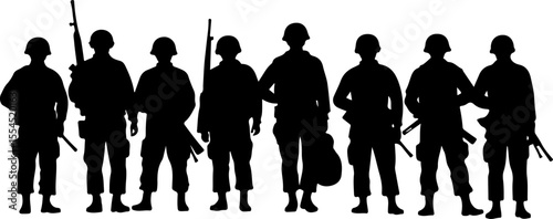 soldiers, military, army, advance, uphill, climb,  vector bundle