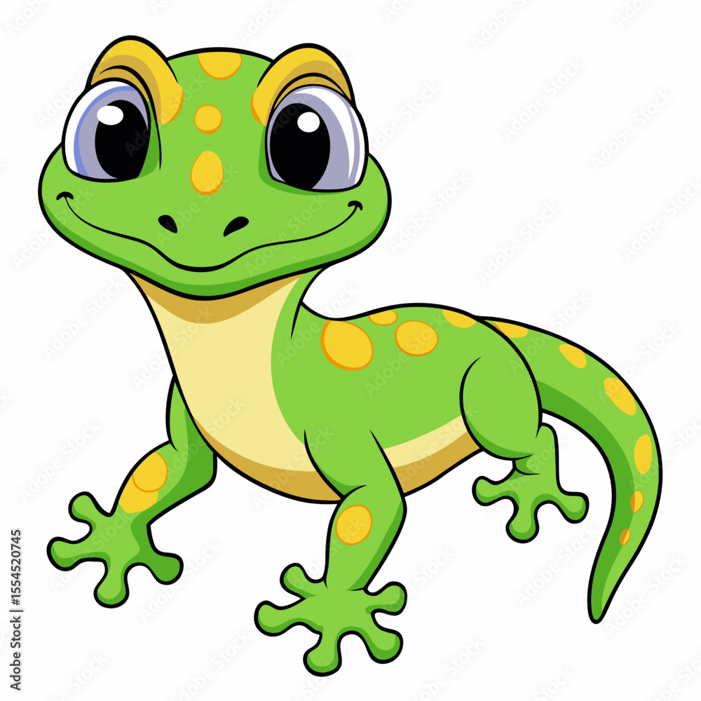 Obraz premium green frog cartoon