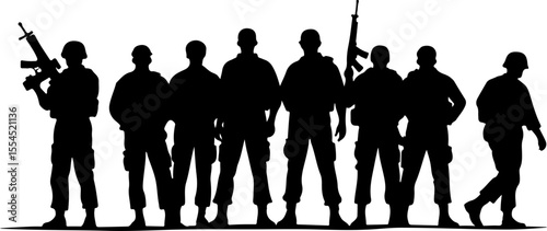 soldiers, military, army, advance, uphill, climb,  vector bundle