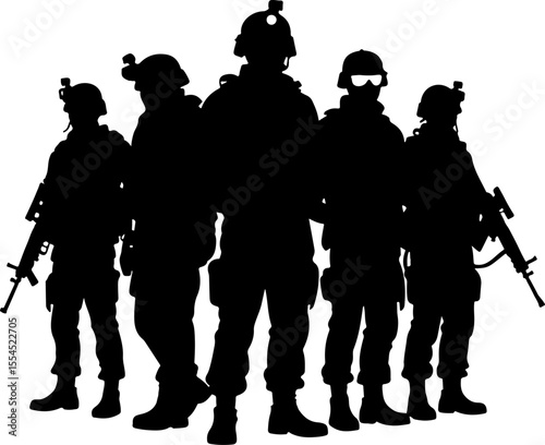 soldiers, military, army, advance, uphill, climb,  vector bundle