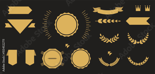 Mid-century Retro Adventure Badge Designs