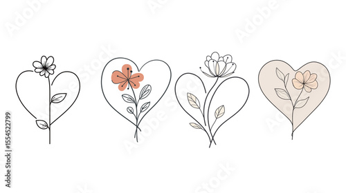 Minimalist line art illustration featuring clean, simple lines and elegant design, capturing essential shapes and forms with a modern and refined aesthetic, ideal for contemporary art, graphic design,