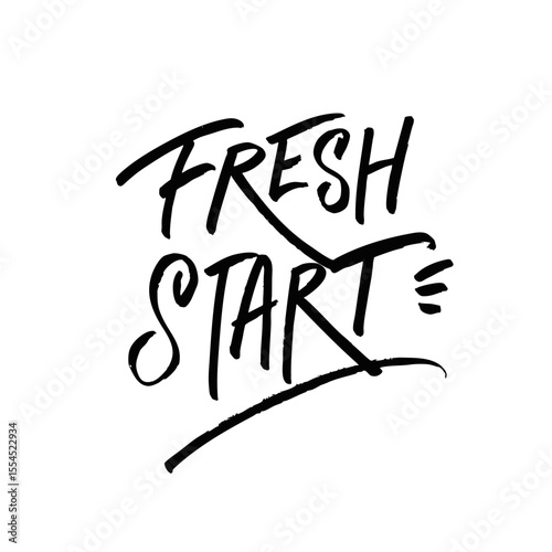 A Fresh Start Inspirational HandLettering for Embracing New Beginnings in Life