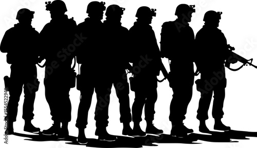 soldiers, military, army, advance, uphill, climb,  vector bundle