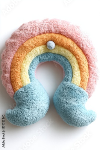 Stuffed Rainbow Shape Cushion or Toy for Kids.
