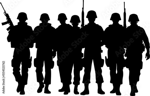 soldiers, military, army, advance, uphill, climb,  vector bundle