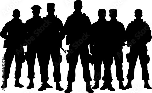 soldiers, military, army, advance, uphill, climb,  vector bundle