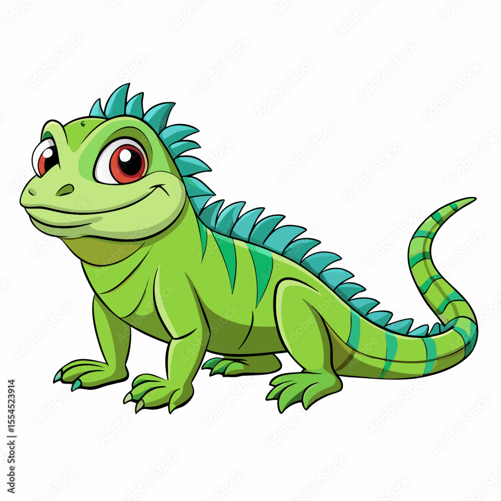 Obraz premium iguana in white