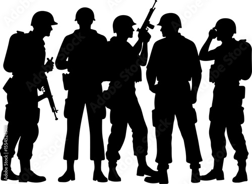 soldiers, military, army, advance, uphill, climb,  vector bundle