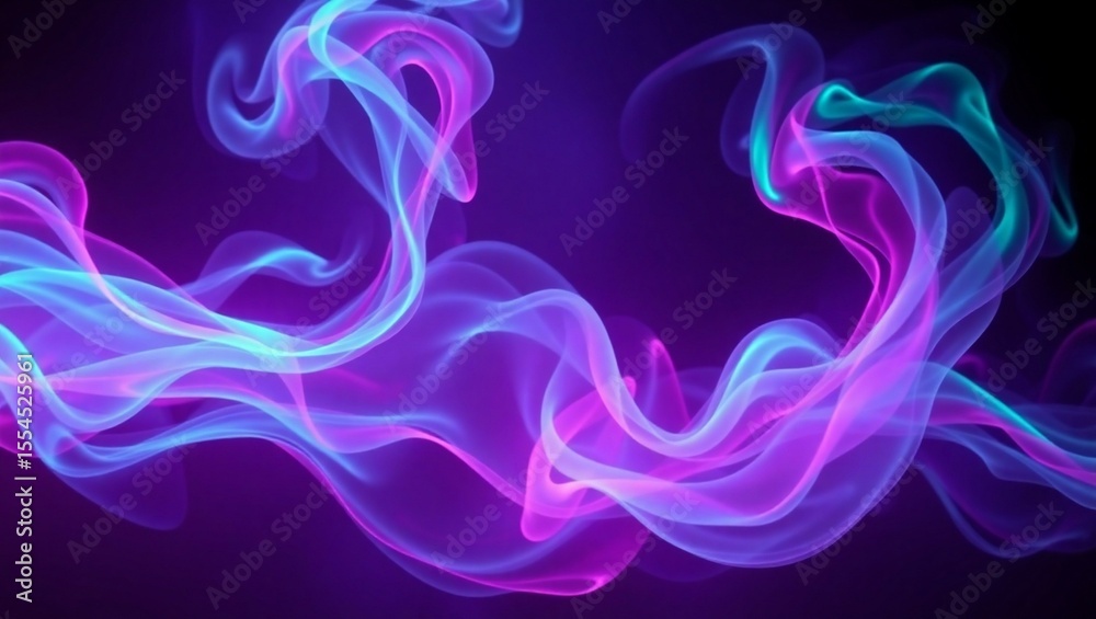 Fototapeta premium bioluminescent jellyfish, glowing underwater, ethereal ocean scene, deep sea creatures, neon blue lighting, abstract aquatic art