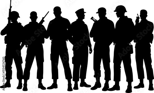  military, army, advance Soldiers Advancing Up Hill Silhouette vector bundle