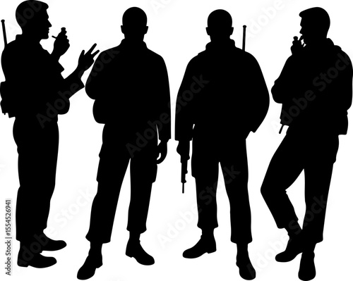  military, army, advance Soldiers Advancing Up Hill Silhouette vector bundle