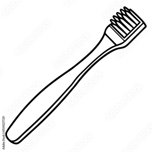 Toothbrush line art vector
