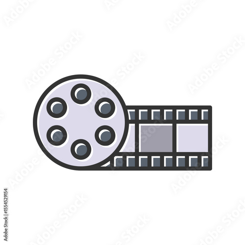 film Rol Vector Icon 